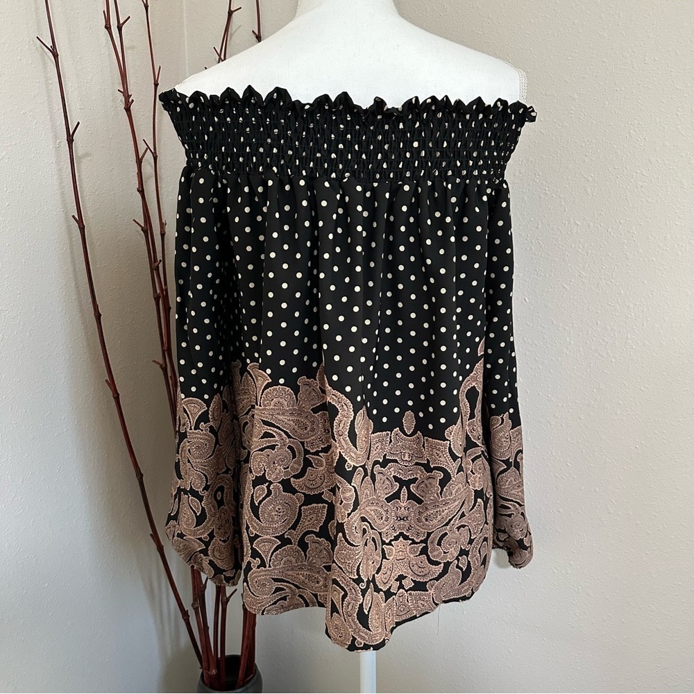 Off the shoulder flowy blouse